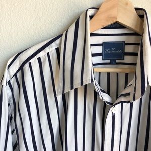 Men’s Faconnable Pinstripe Button Down